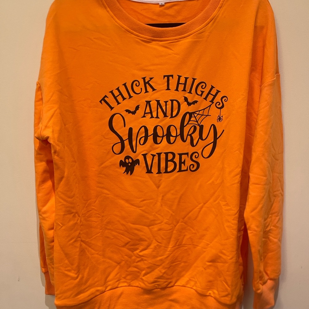 Orange Halloween Sweatshirt